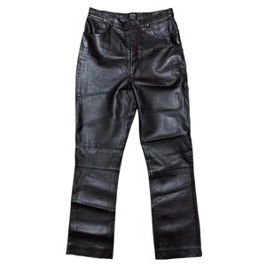 Y2K XOXO Genuine Leather Brown Pants